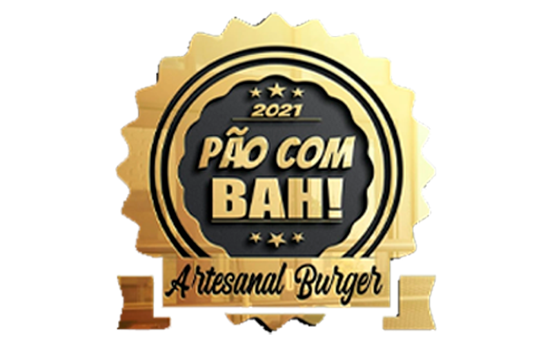 Logo Pão com Bah Artesanal Burger